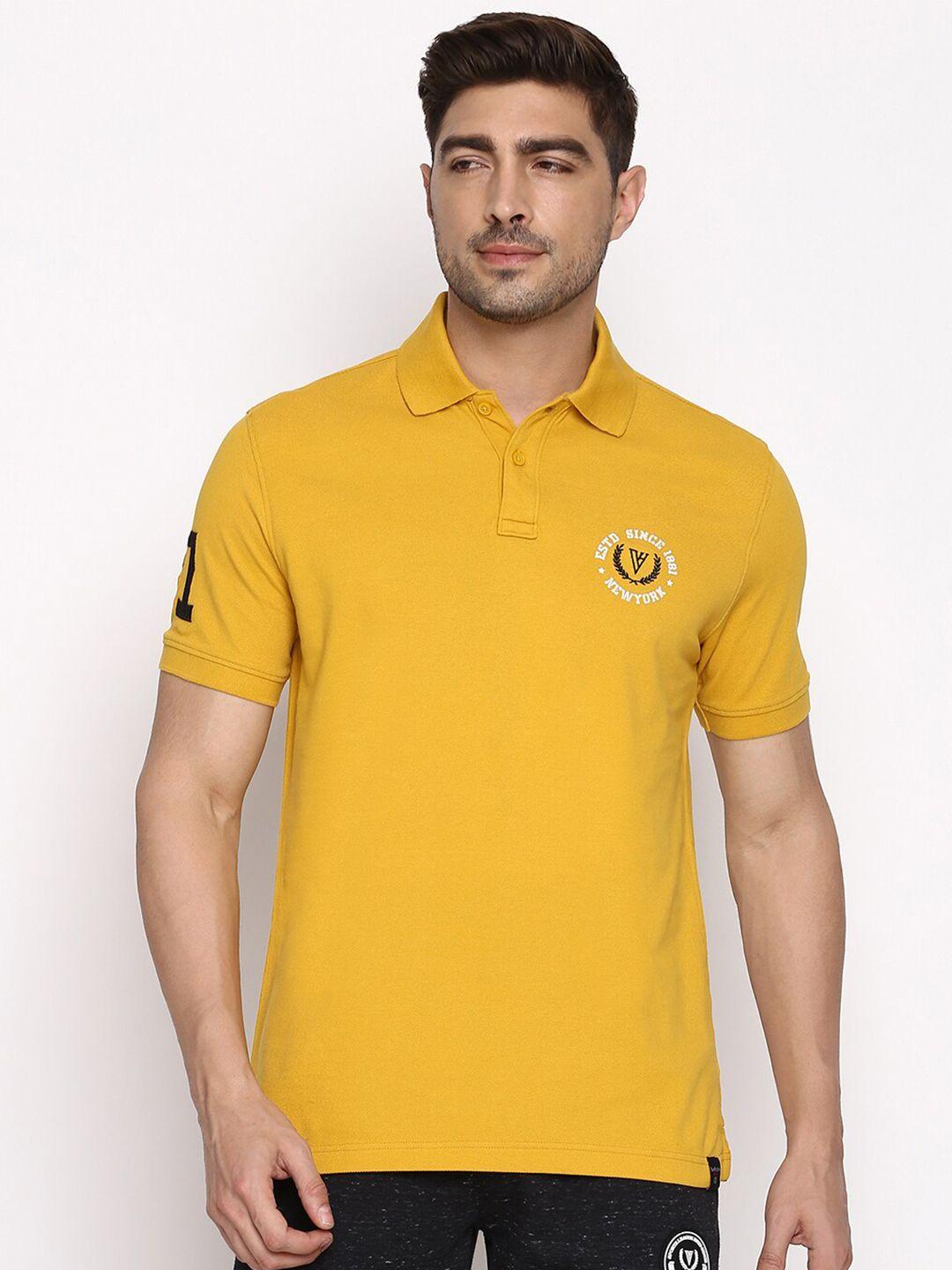 van heusen polo collar pure cotton t-shirt