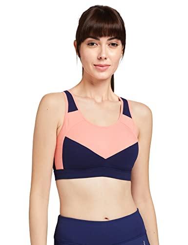 van heusen proactive women racerback sports bra - cotton elastane - anti bacterial, wireless, padded, full coverage