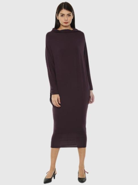 van heusen purple loose fit dress