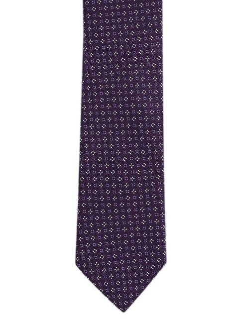 van heusen purple printed tie
