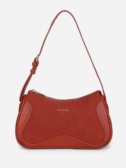 van heusen red hobo bag