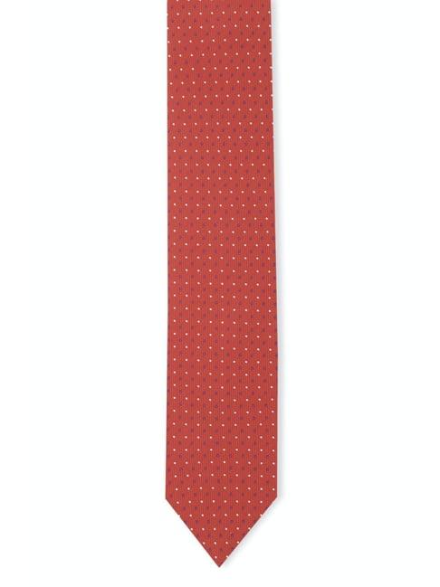 van heusen red printed tie