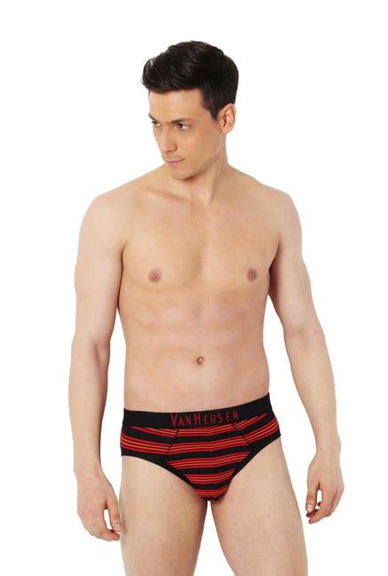 van heusen red regular fit briefs