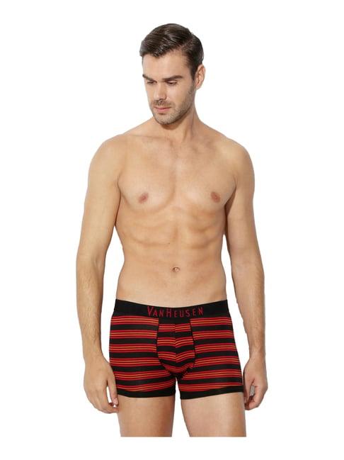 van heusen red striped trunks