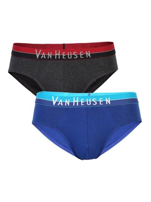 van heusen regular fit anti bacterial colour fresh solid briefs - pack of 2