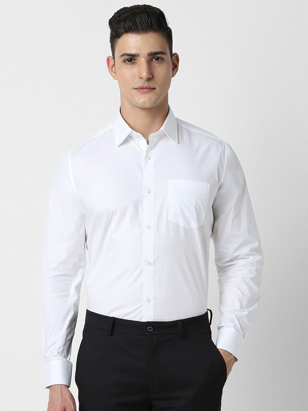 van heusen regular fit cotton full sleeves formal shirt