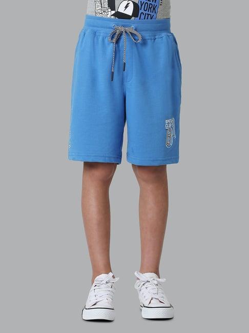 van heusen regular fit smart tech easy stain release shorts - aero blue