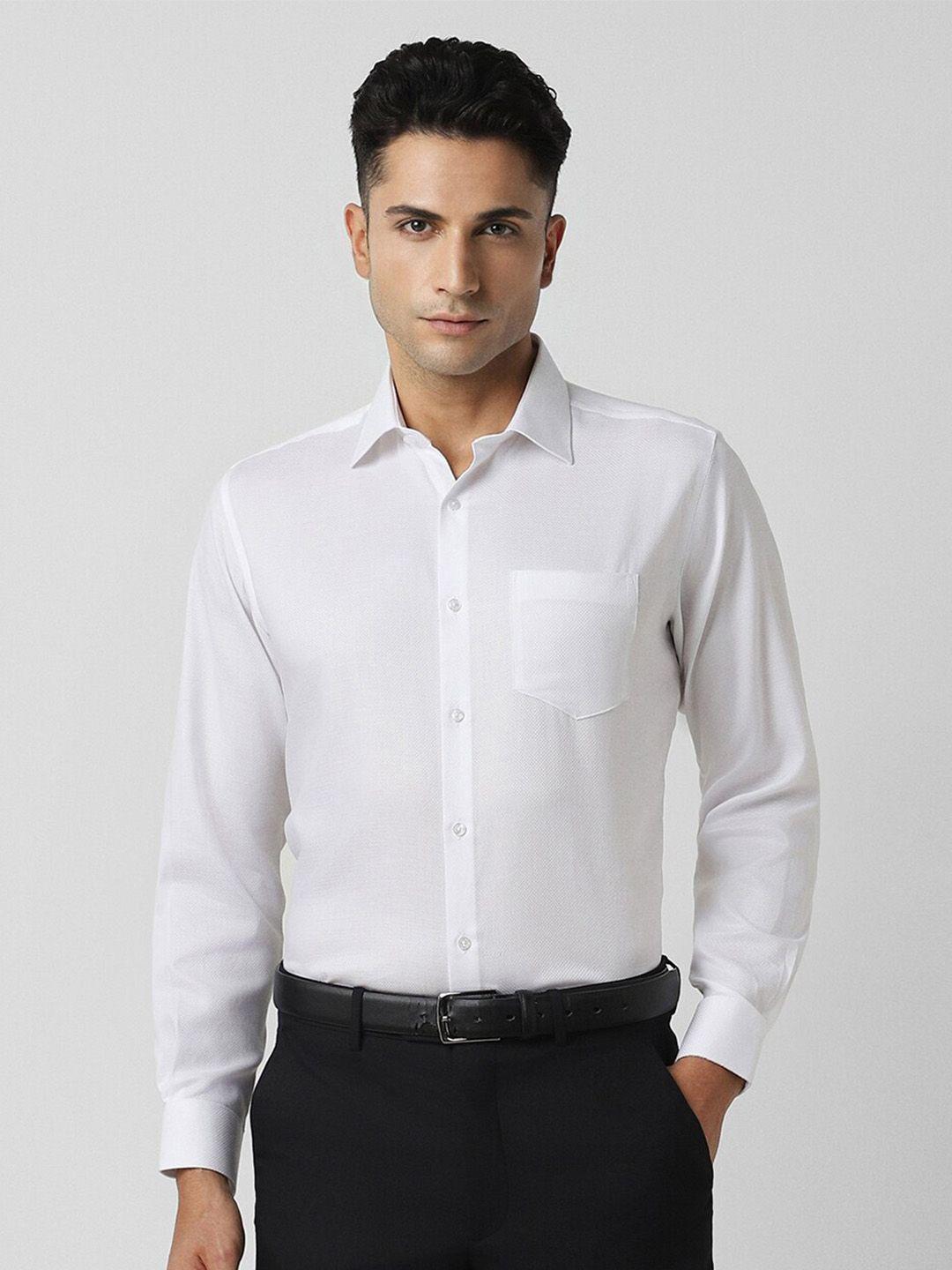van heusen regular fit spread collar pure cotton formal shirt