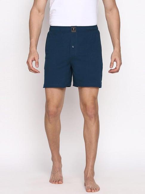 van heusen regular fit ultra soft button fly solid boxer shorts - assorted