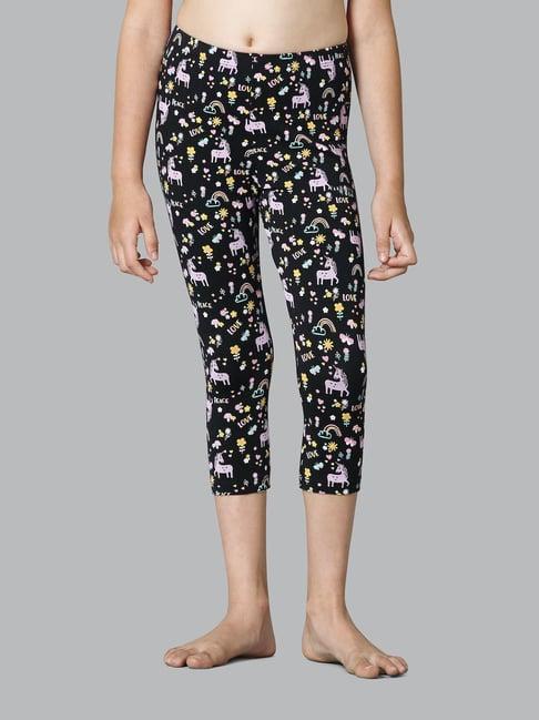 van heusen relaxed fit high rise ultra soft allover print capri pants - unicon love aop