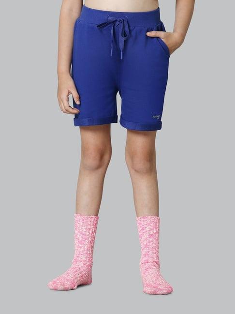 van heusen relaxed fit superior drape functional pocket longline shorts - sodalite blue