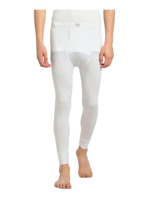 van heusen skinny fit warmtech extra warm solid thermal bottom - ivory