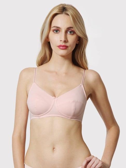 van heusen slim fit anti bacterial non padded solid magic fit bra - peach plum