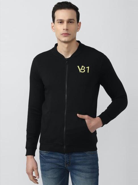 van heusen sport black regular fit sweatshirt