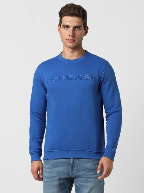van heusen sport blue regular fit sweatshirt