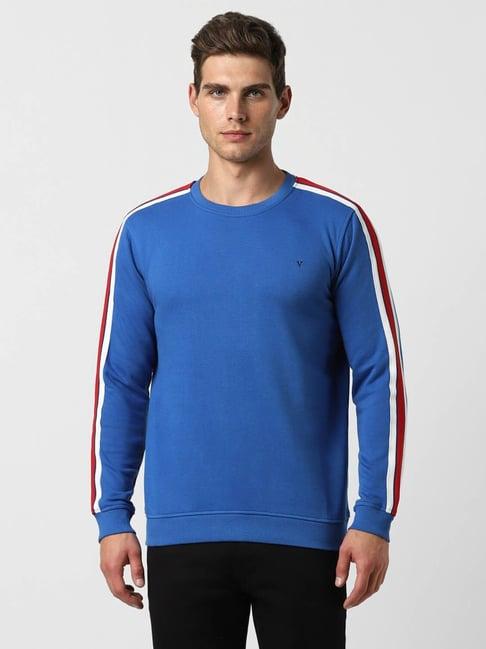 van heusen sport blue regular fit sweatshirt