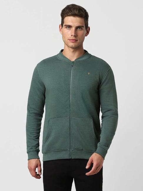 van heusen sport green regular fit sweatshirt