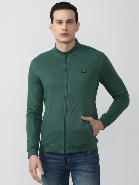 van heusen sport green regular fit sweatshirt