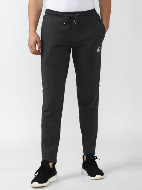 van heusen sport grey regular fit striped track pants