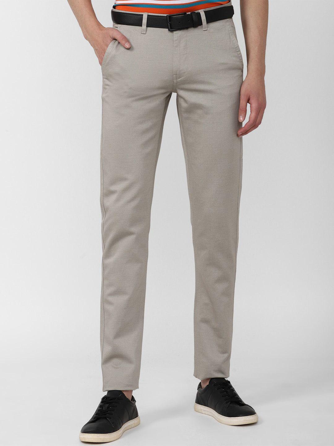 van heusen sport men cotton slim fit trousers