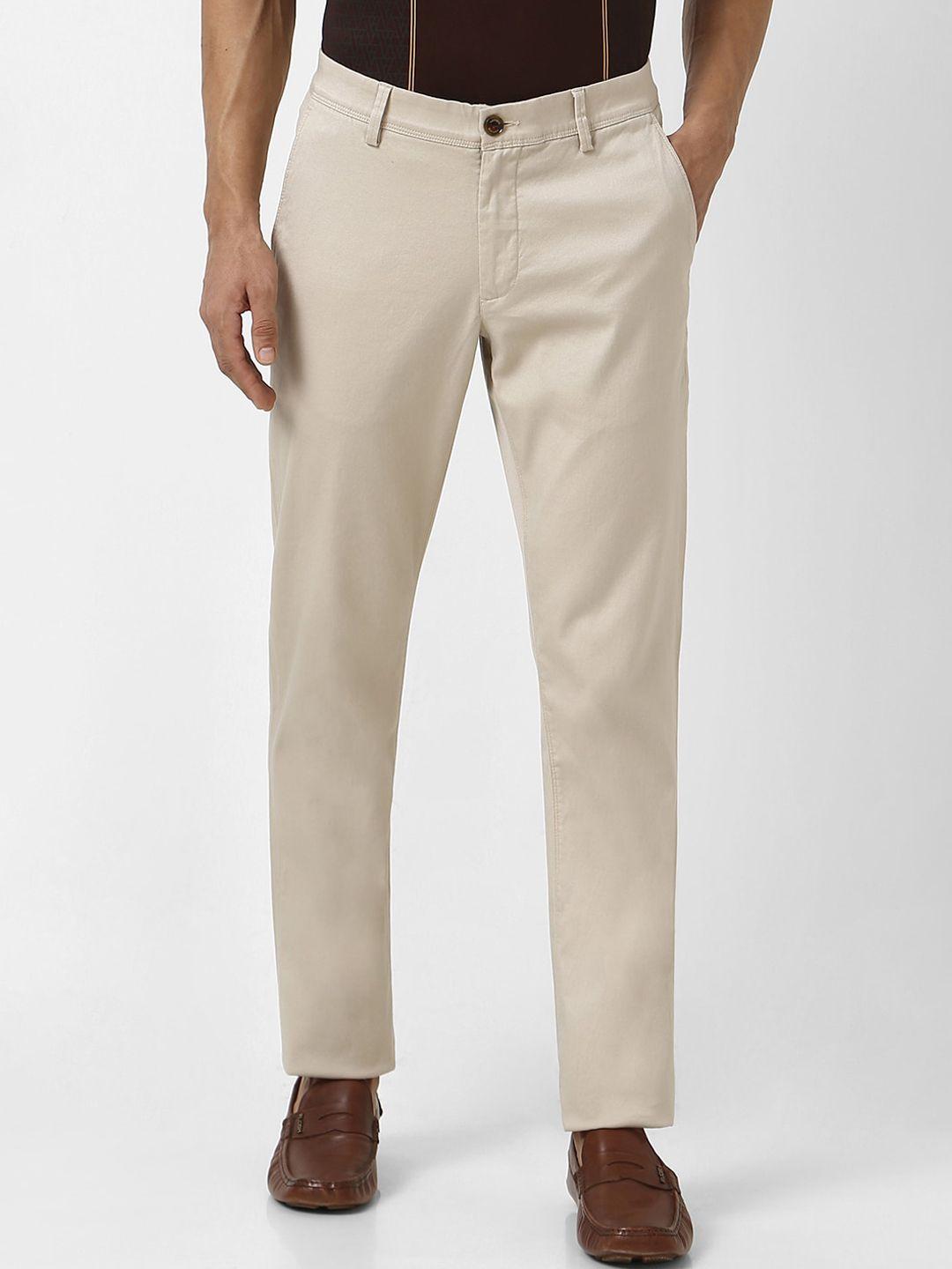 van heusen sport men slim fit formal trousers