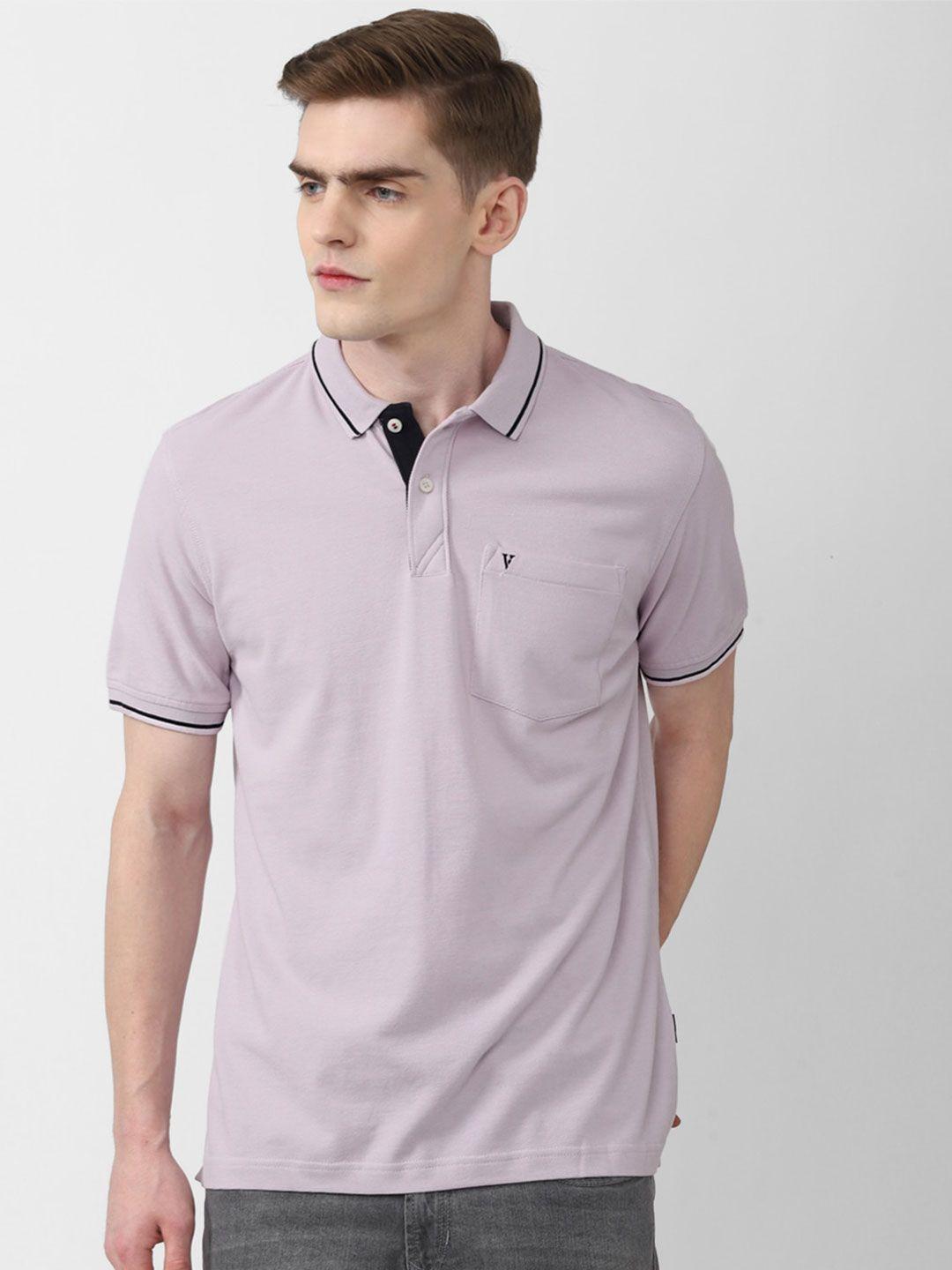 van heusen sport polo collar pure cotton casual t-shirt