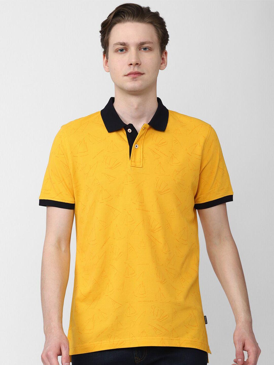 van heusen sport polo collar short sleeves cotton t-shirt
