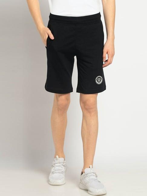 van heusen sport regular fit smart tech easy stain release solid knit shorts - black