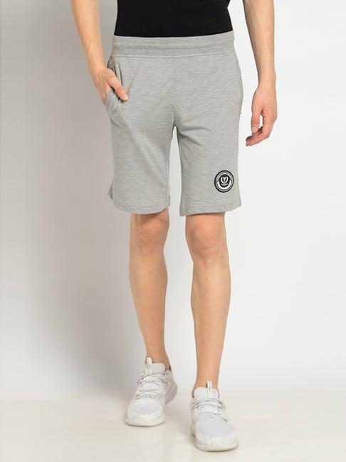 van heusen sport regular fit smart tech easy stain release solid knit shorts - grey melange