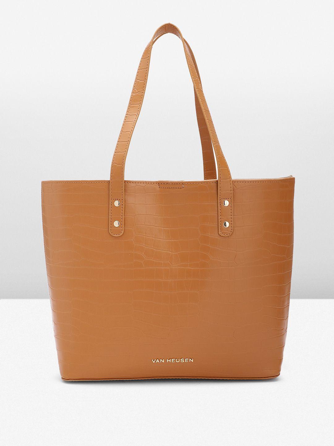 van heusen textured shoulder bag