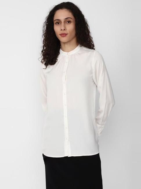 van heusen white regular fit shirt