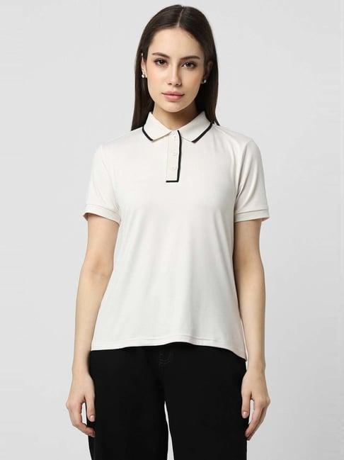 van heusen white regular fit t-shirt