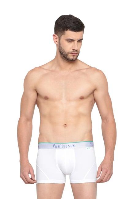 van heusen white regular fit trunks