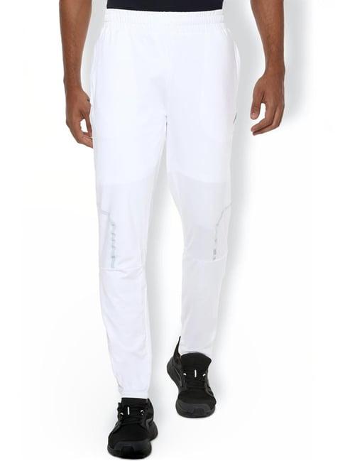 van heusen white slim fit trackpants