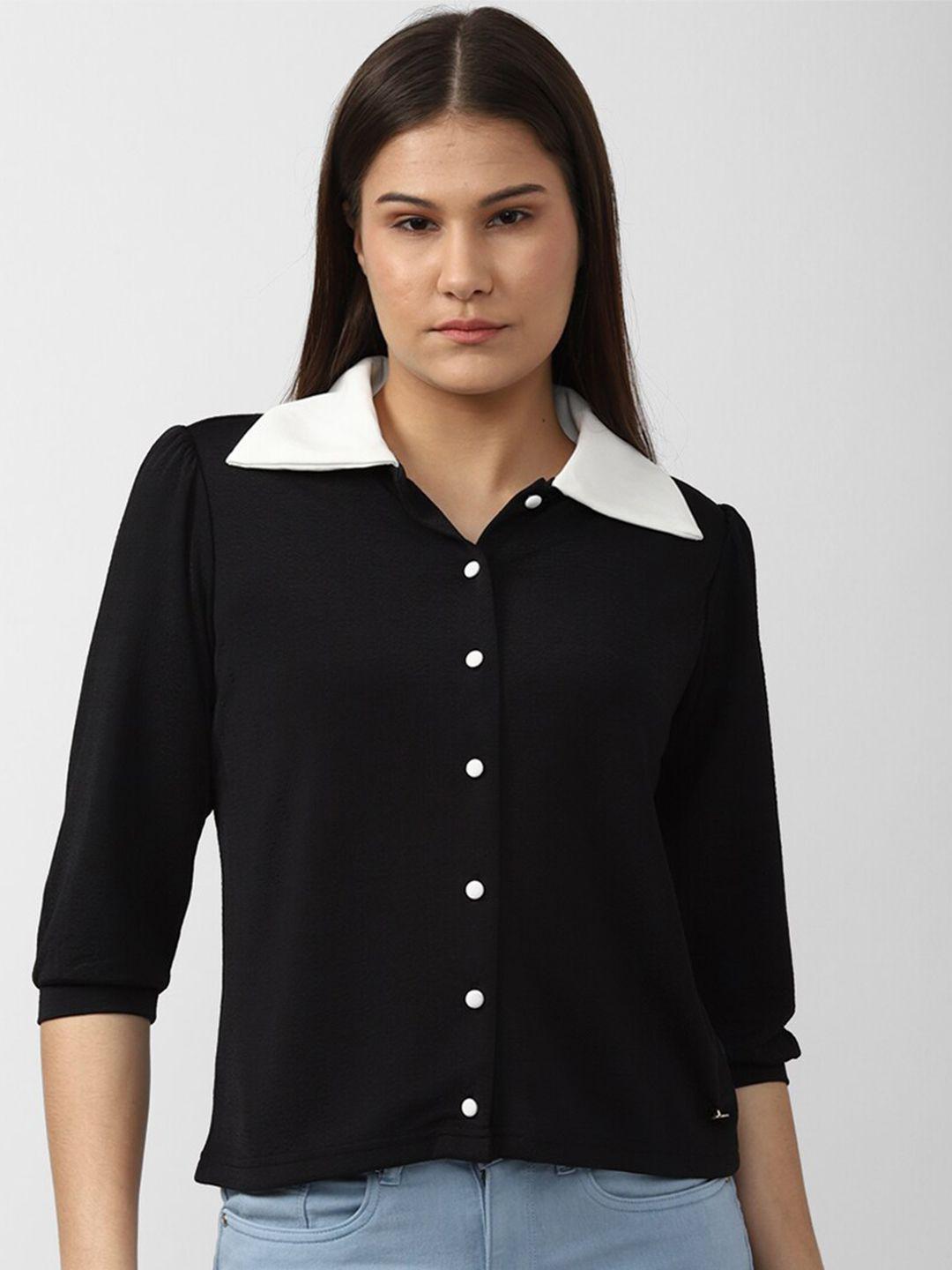 van heusen woman  colourblocked shirt style top
