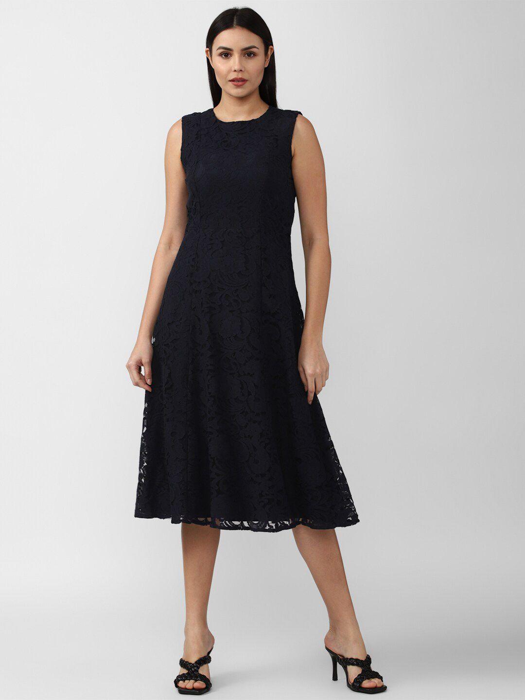 van heusen woman black midi dress