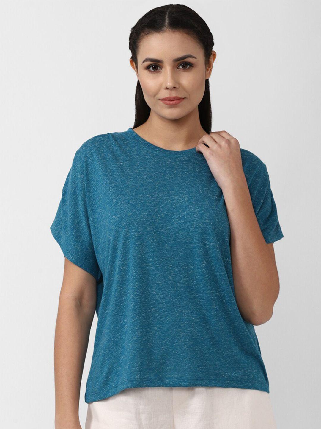 van heusen woman blue extended sleeves top