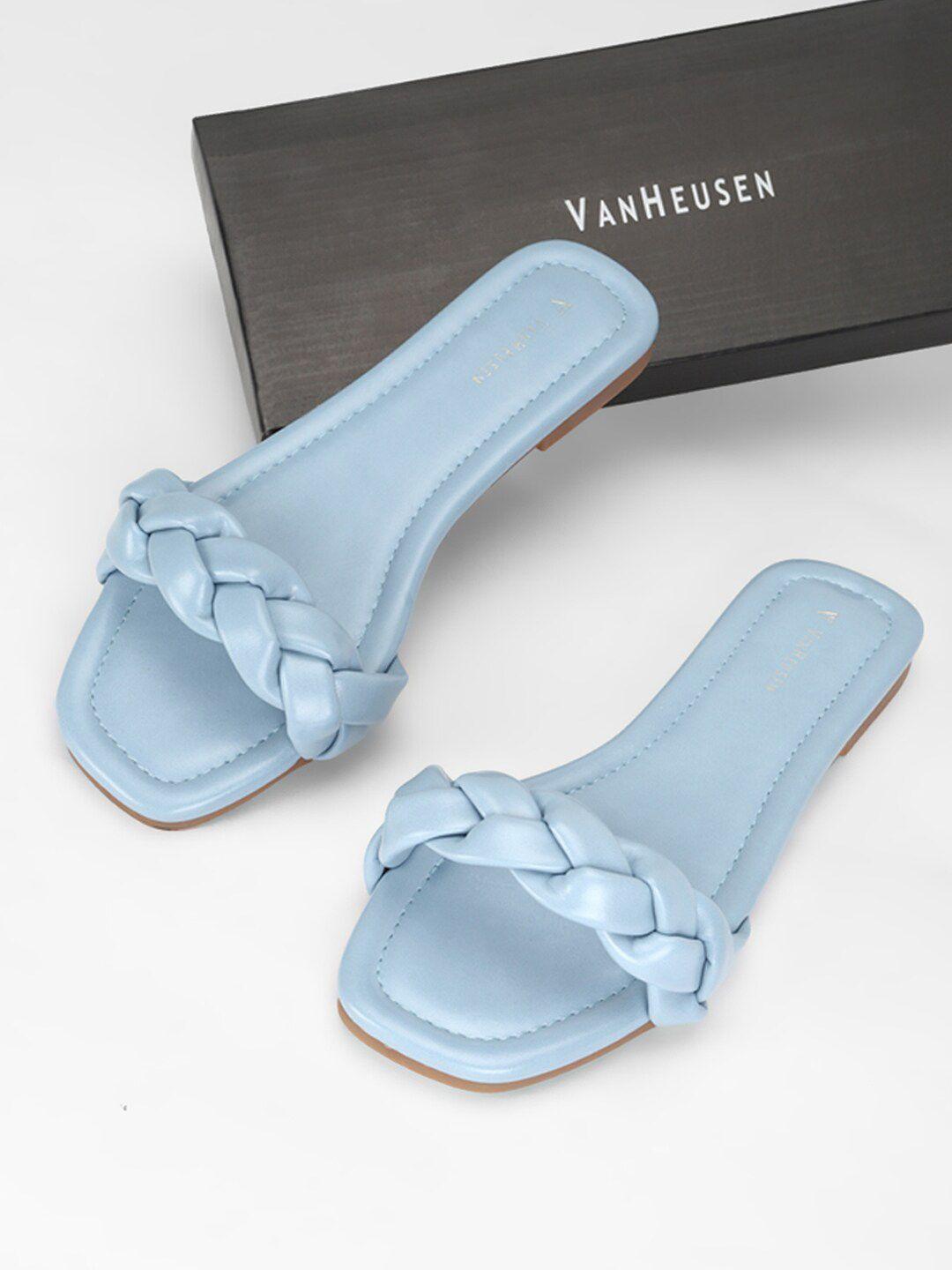 van heusen woman braided open toe flats