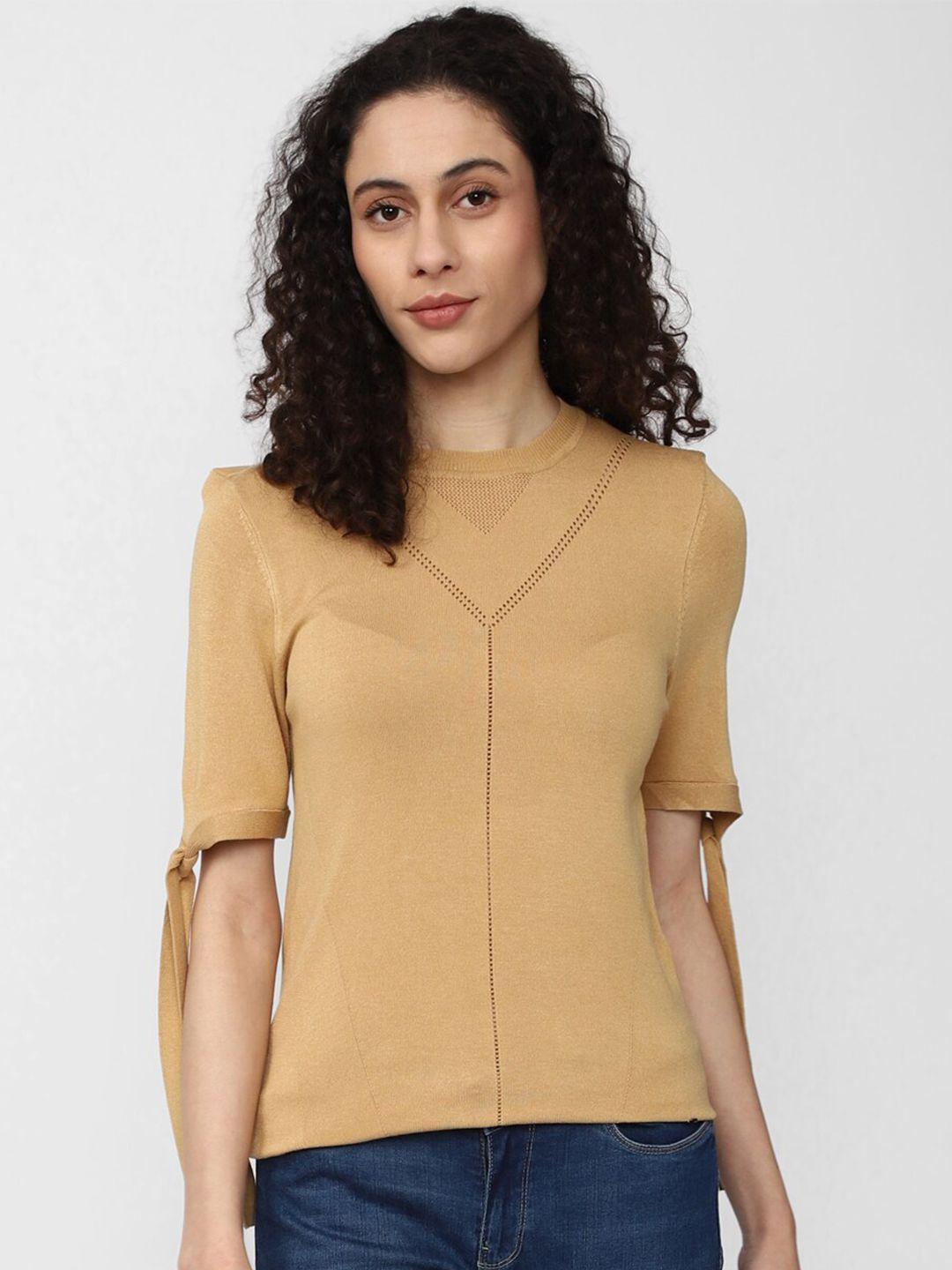 van heusen woman brown top