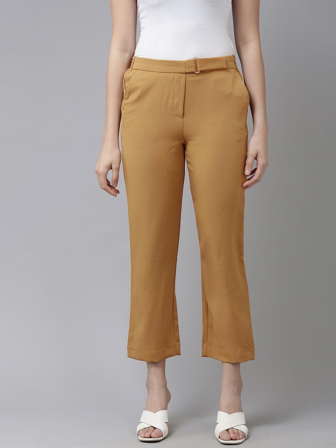 van heusen woman cropped casual trousers