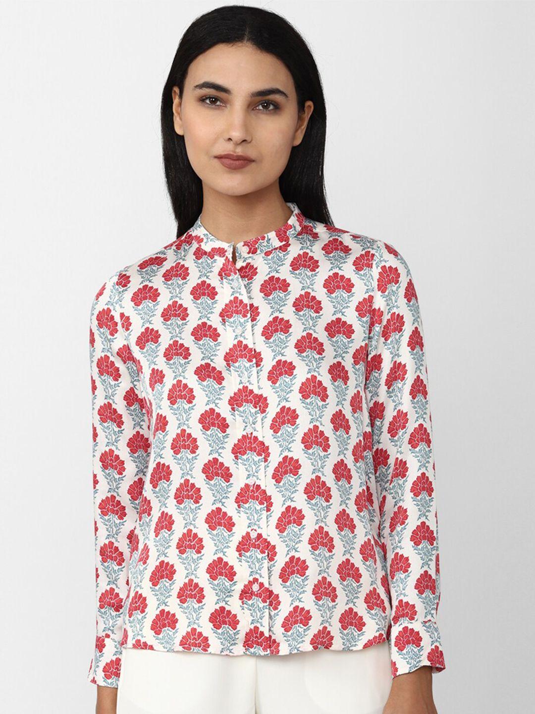 van heusen woman floral printed casual shirt