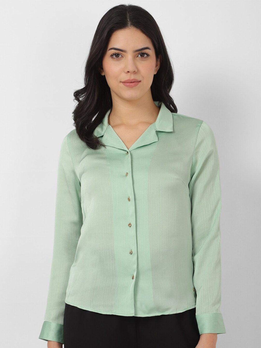 van heusen woman lapel collar formal shirt