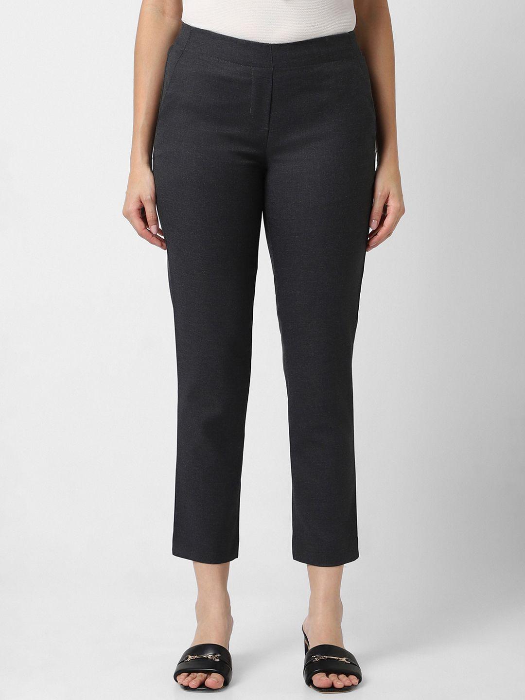 van heusen woman mid-rise cropped formal trouser