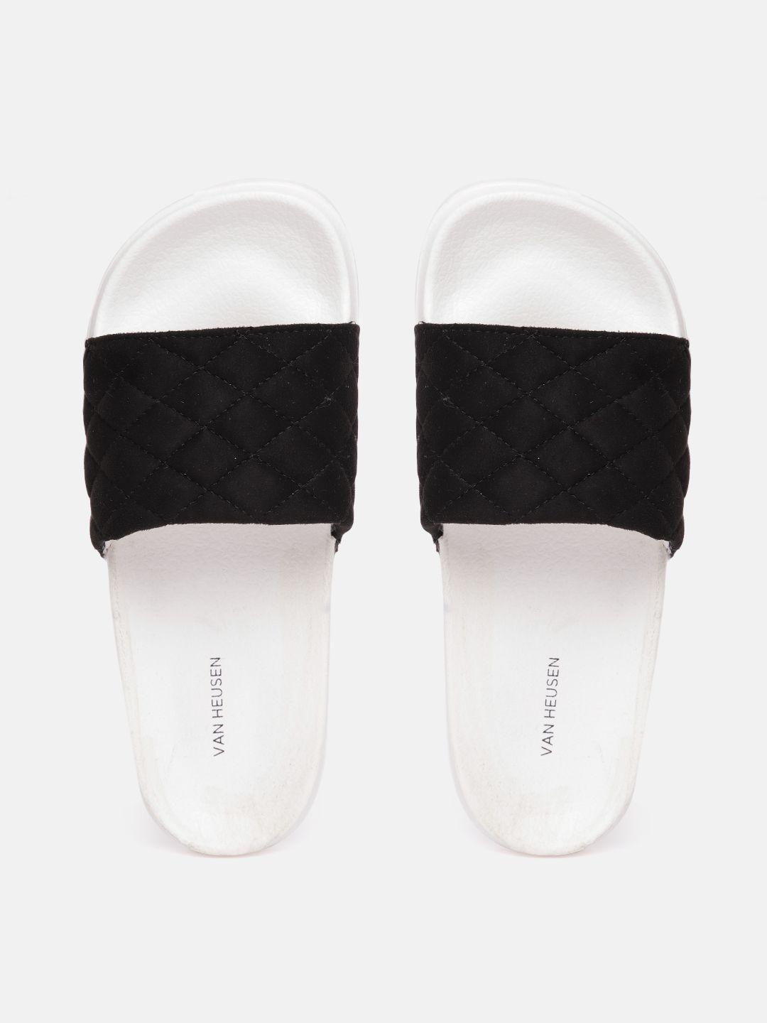 van heusen woman quilted textured sliders