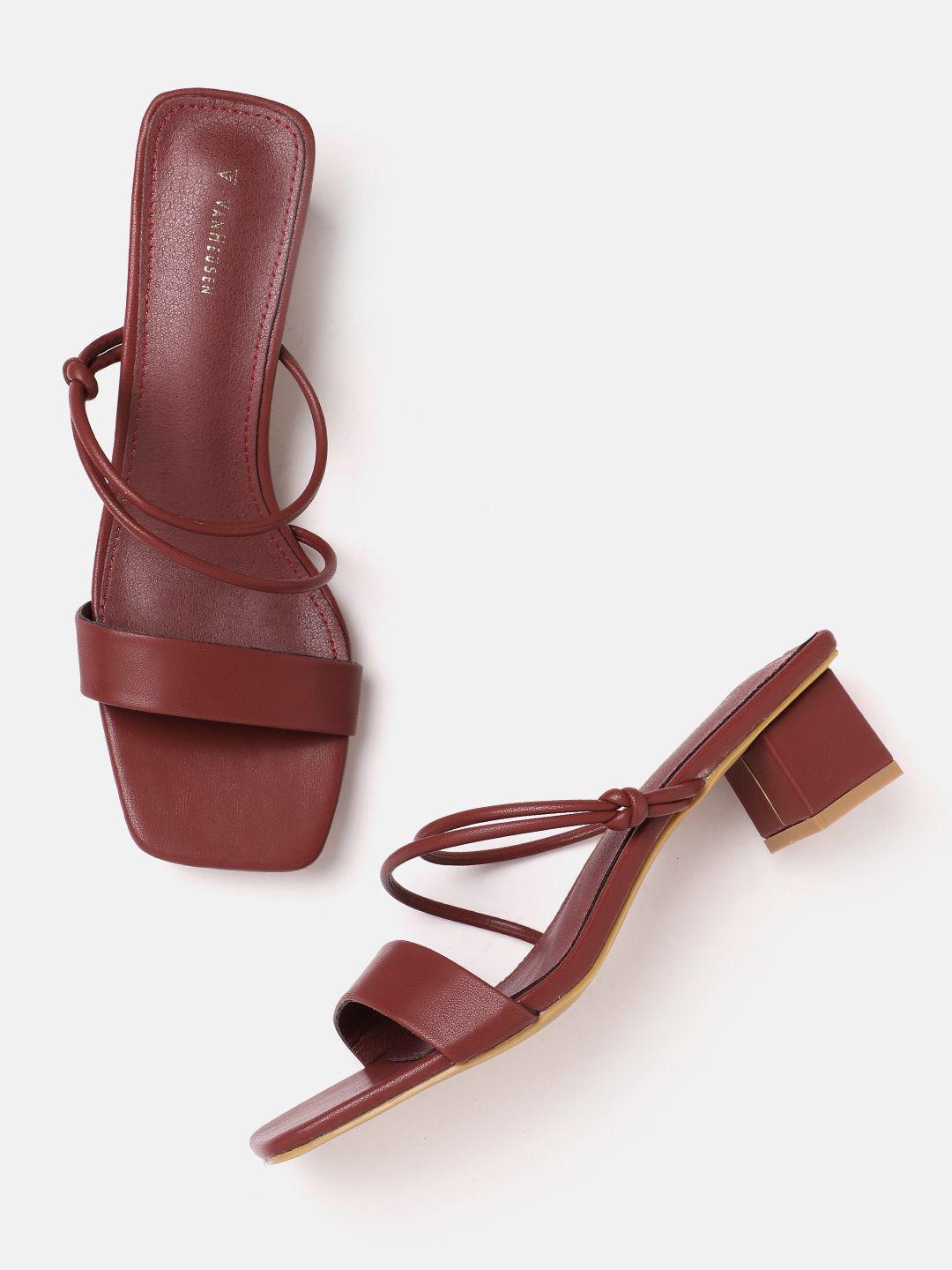 van heusen woman strappy block heels