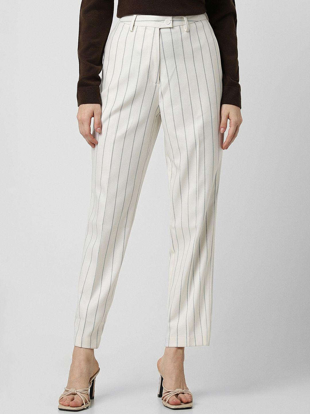 van heusen woman striped formal trousers