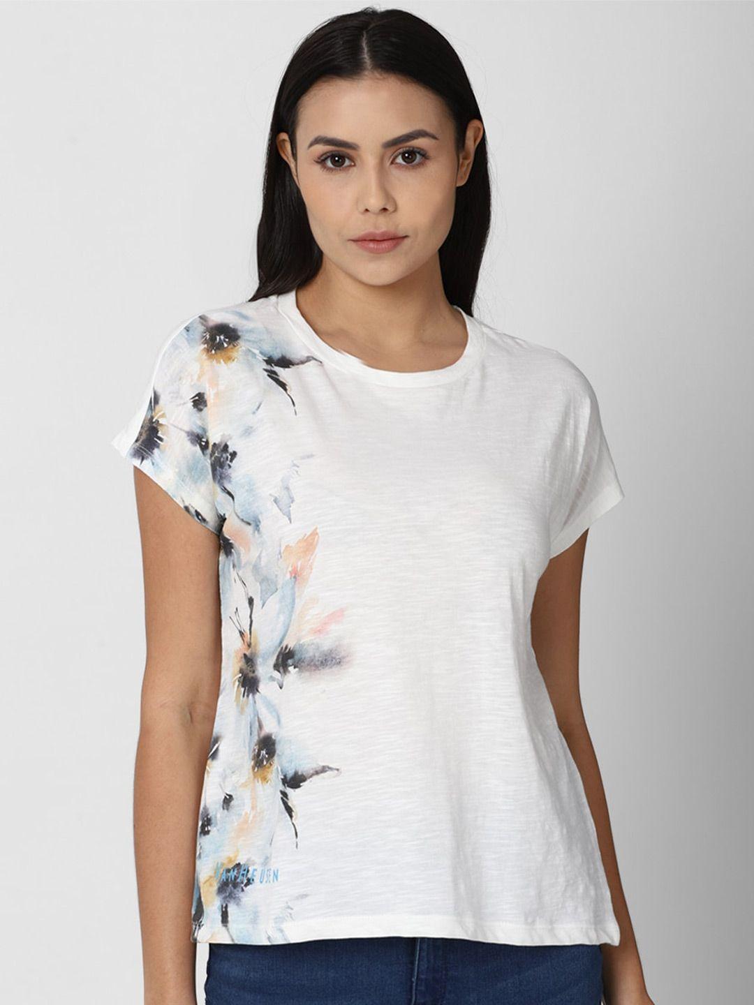 van heusen woman white print top