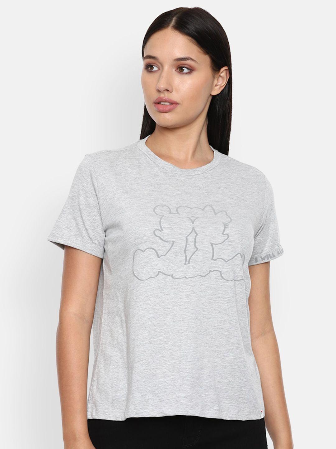 van heusen woman women grey t-shirt