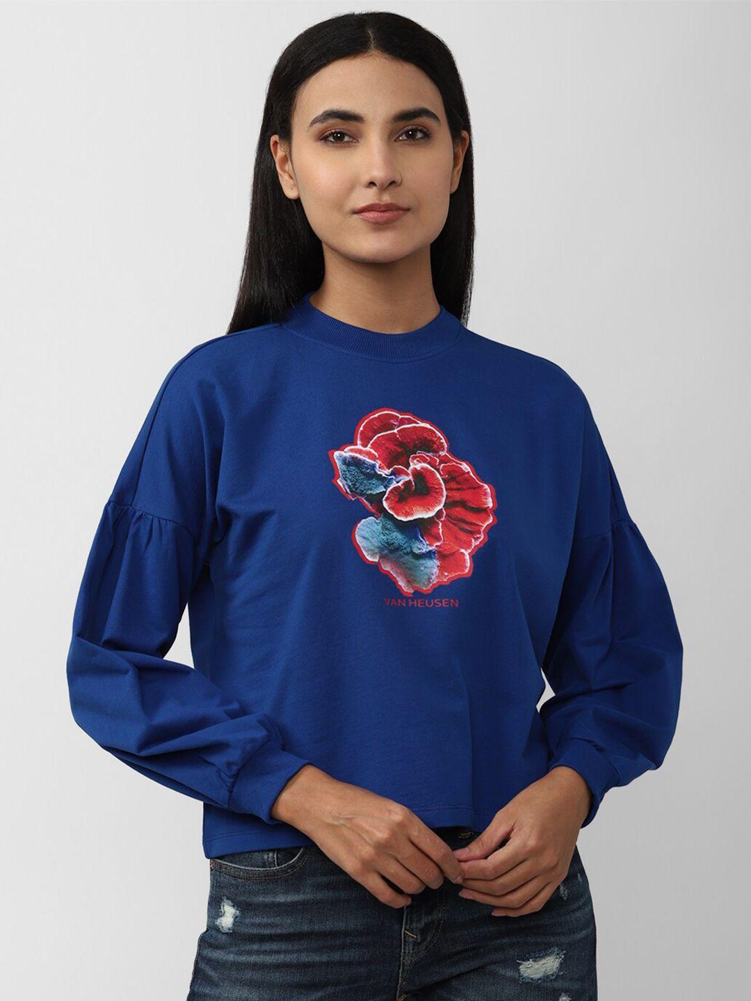 van heusen woman women printed sweatshirt