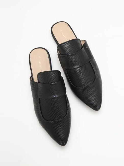 van heusen women's black mule shoes